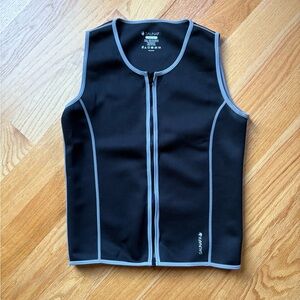 Men's Black and Gray Swim Rash Guard
